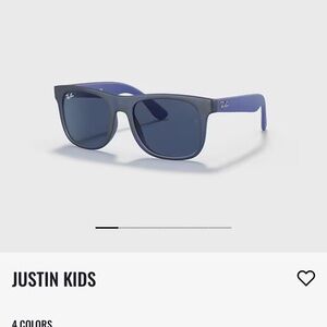 Ray-Ban Kids Matte Blue Square Sunglasses Justin beiber style authentic